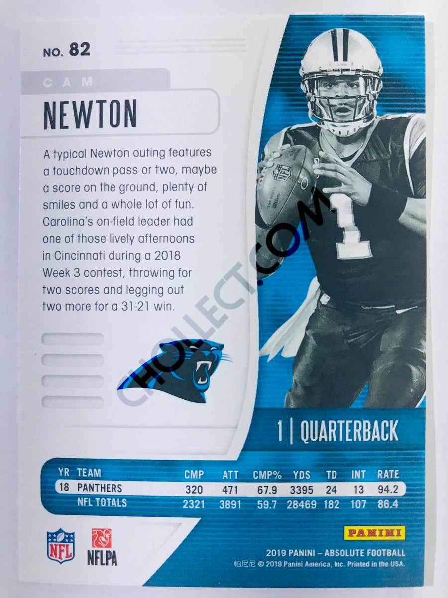 Cam Newton - Carolina Panthers 2019-20 Panini Absolute #82