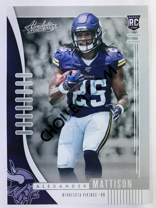 Alexander Mattison - Minnesota Vikings 2019-20 Panini Absolute RC Rookie #102