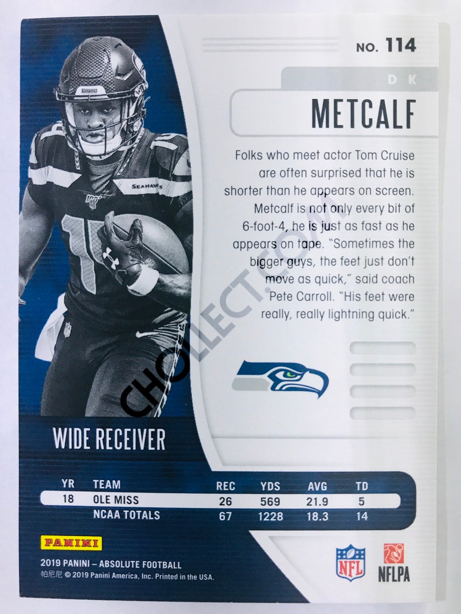 DK Metcalf - Seattle Seahawks 2019-20 Panini Absolute RC Rookie #114