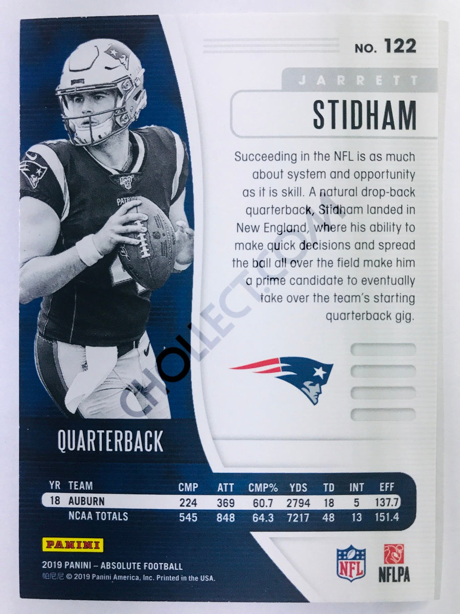 Jarrett Stidham - New England Patriots 2019-20 Panini Absolute RC Rookie #122