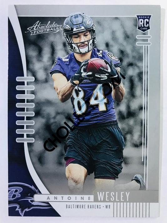 Antoine Wesley - Baltimore Ravens 2019-20 Panini Absolute RC Rookie #143