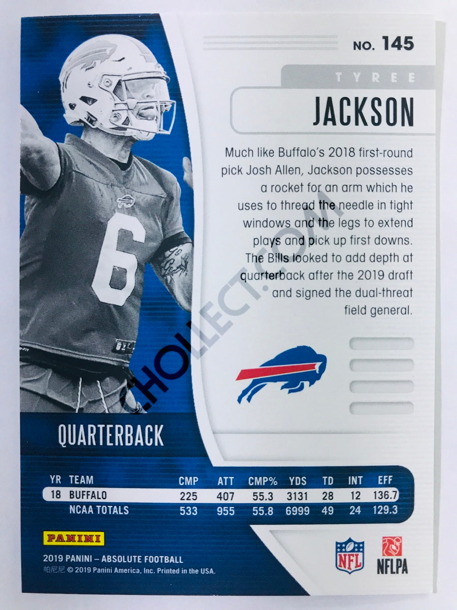 Tyree Jackson - Buffalo Bills 2019-20 Panini Absolute RC Rookie #145