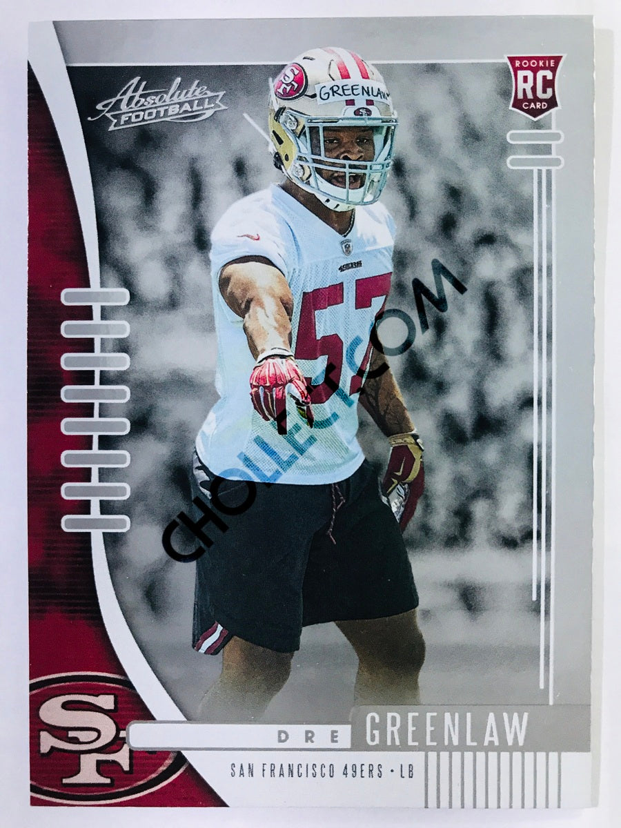 Dre Greenlaw - San Francisco 49ers 2019-20 Panini Absolute RC Rookie #186