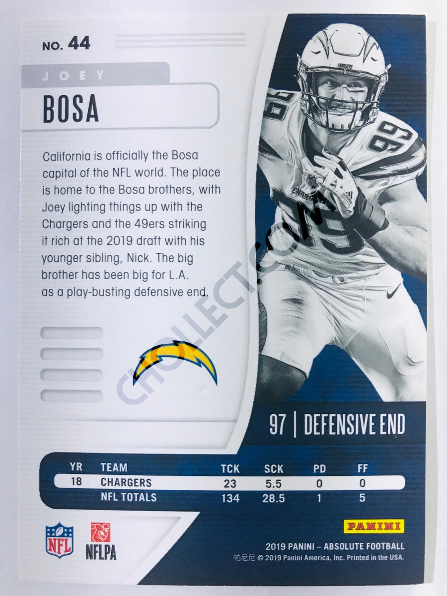 Joey Bosa - Los Angeles Chargers 2019-20 Panini Absolute Green Parallel #44