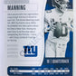Eli Manning - New York Giants 2019-20 Panini Absolute Green Parallel #61