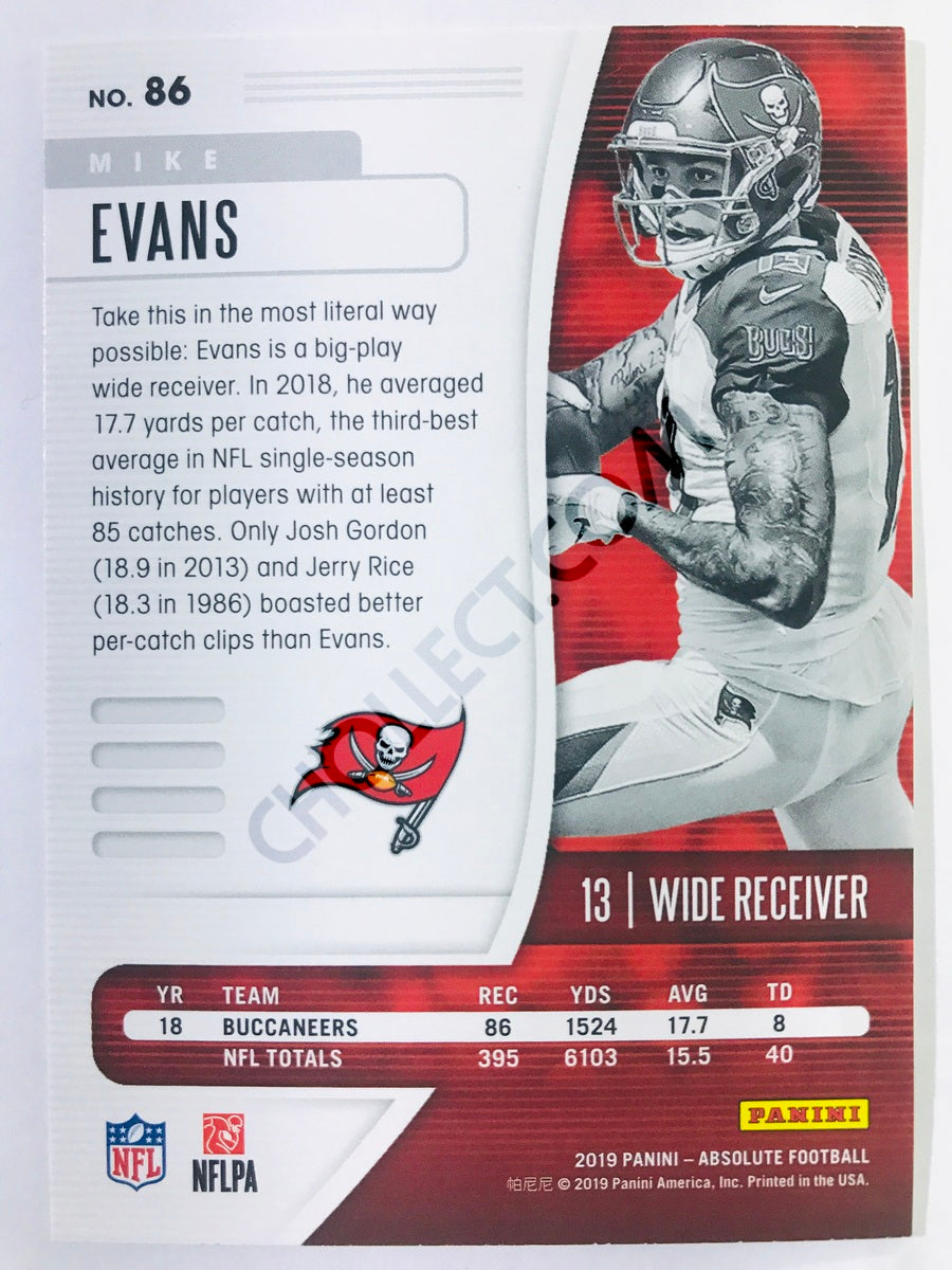 Mike Evans - Tampa Bay Buccaneers 2019-20 Panini Absolute Green Parallel #86