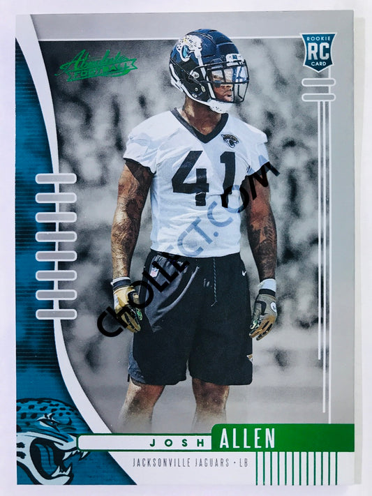 Josh Allen - Jacksonville Jaguars 2019-20 Panini Absolute Green Parallel RC Rookie #161