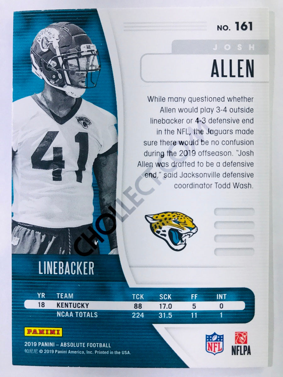 Josh Allen - Jacksonville Jaguars 2019-20 Panini Absolute Green Parallel RC Rookie #161