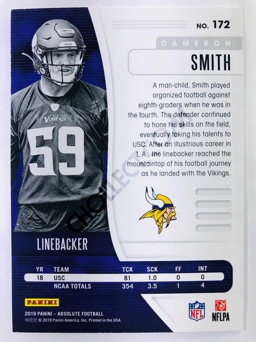 Cameron Smith - Minnesota Vikings 2019-20 Panini Absolute Green Parallel #172