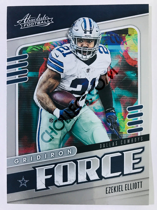 Ezekiel Elliott - Dallas Cowboys 2019-20 Panini Absolute Gridiron Force Insert #17