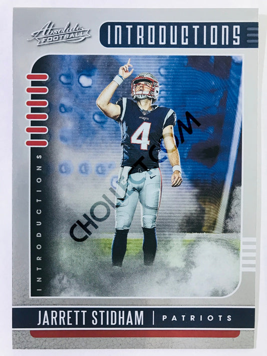 Jarrett Stidham - New England Patriots 2019-20 Panini Absolute Introductions Insert #10