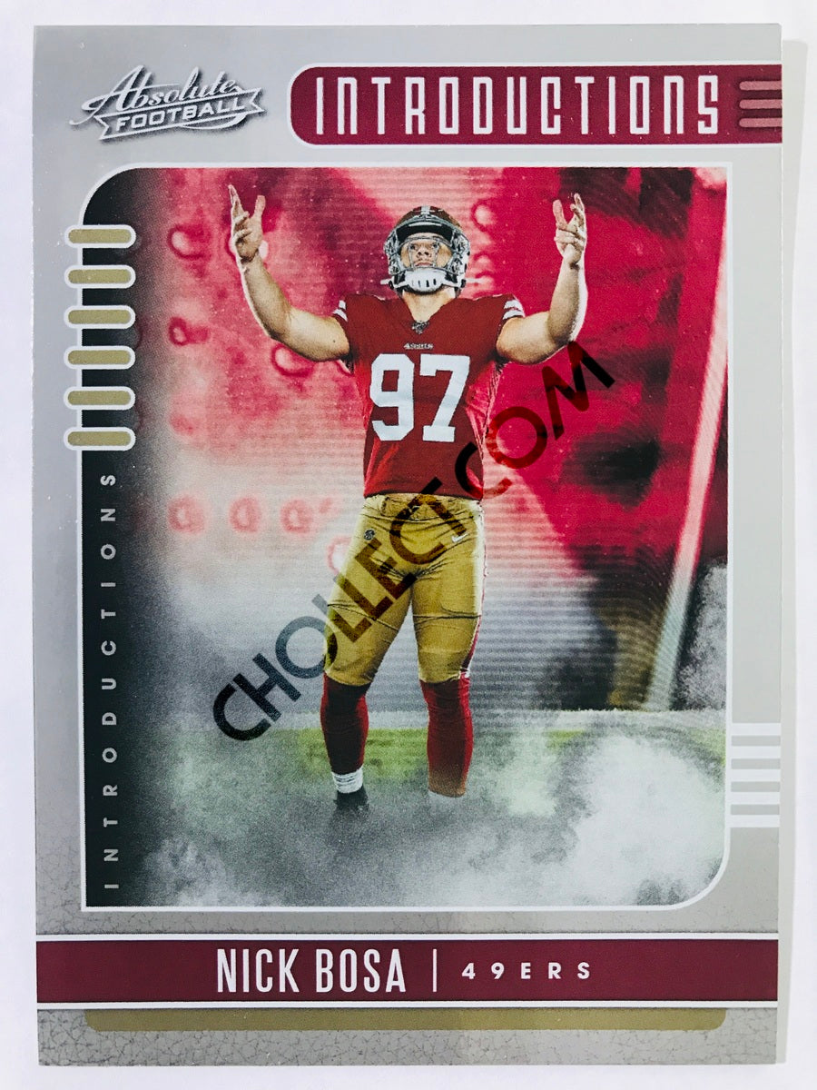 Nick Bosa - San Francisco 49ers 2019-20 Panini Absolute Introductions Insert #16