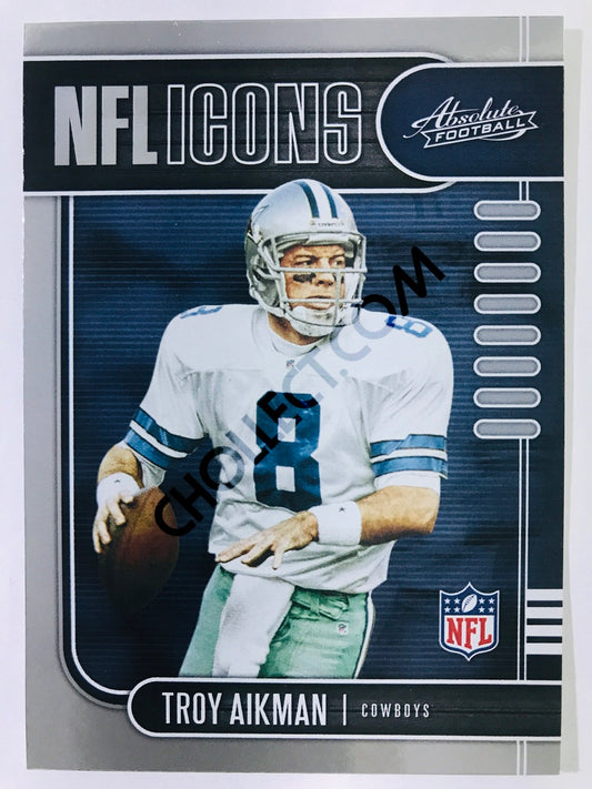 Troy Aikman - Dallas Cowboys 2019-20 Panini Absolute NFL Icons Insert #18