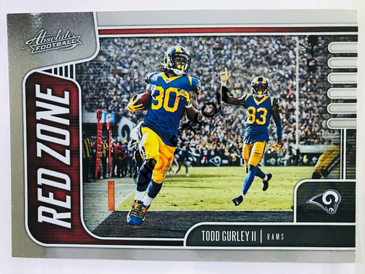 Todd Gurley II - Los Angeles Rams 2019-20 Panini Absolute Red Zone Insert #2