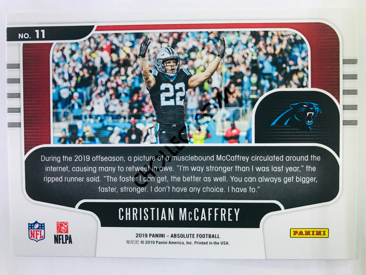 Christian McCaffrey - Carolina Panthers 2019-20 Panini Absolute Red Zone Insert #11