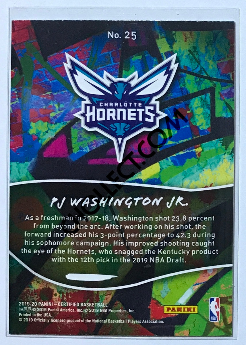 PJ Washington Jr. - Charlotte Hornets 2019-20 Panini Certified 2019 Insert RC Rookie #025