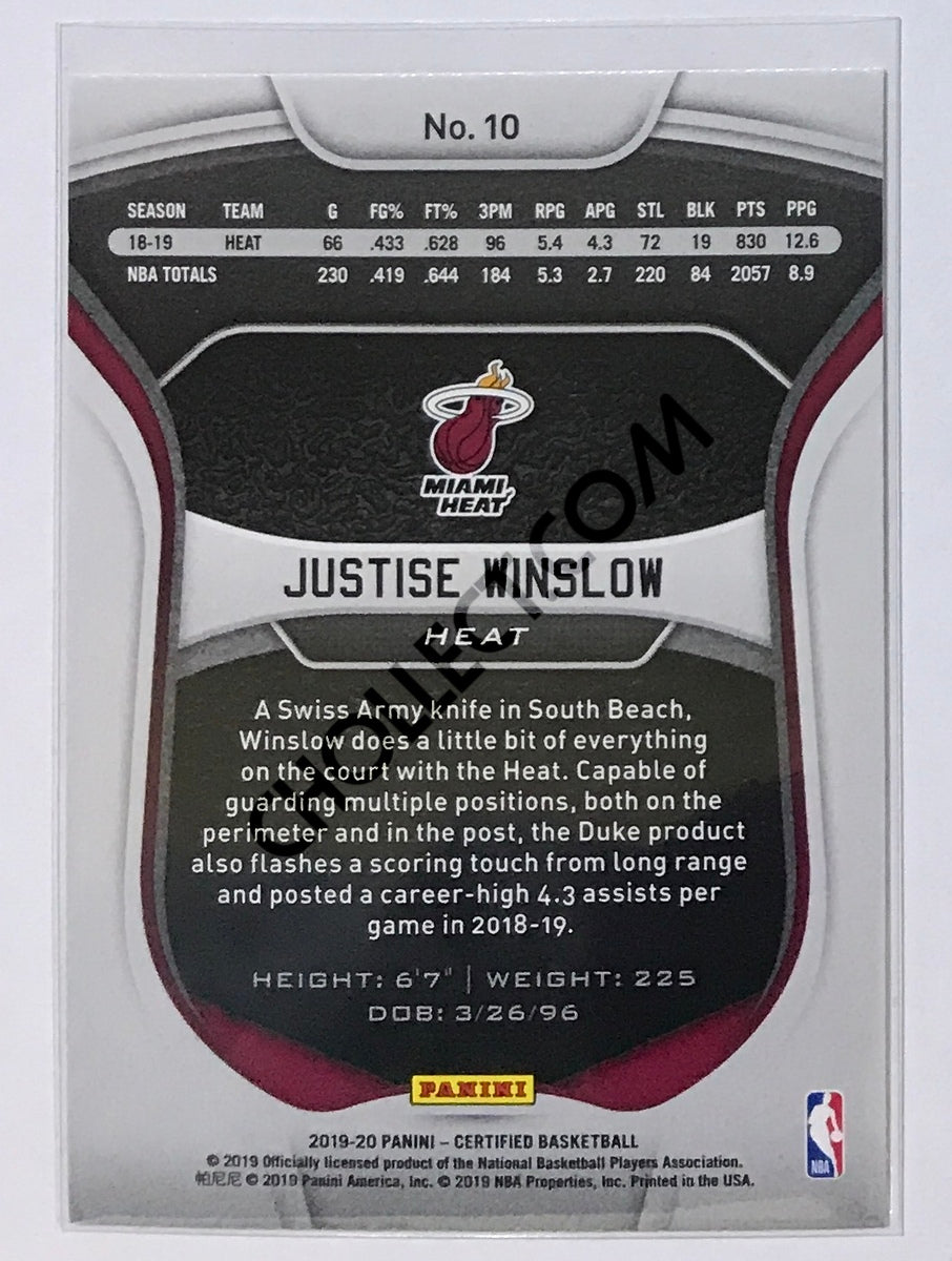 Justise Winslow - Miami Heat 2019-20 Panini Certified #10