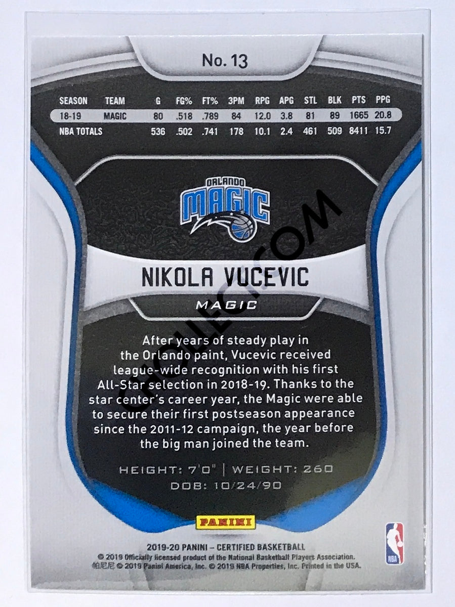 Nikola Vucevic - Orlando Magic 2019-20 Panini Certified #13