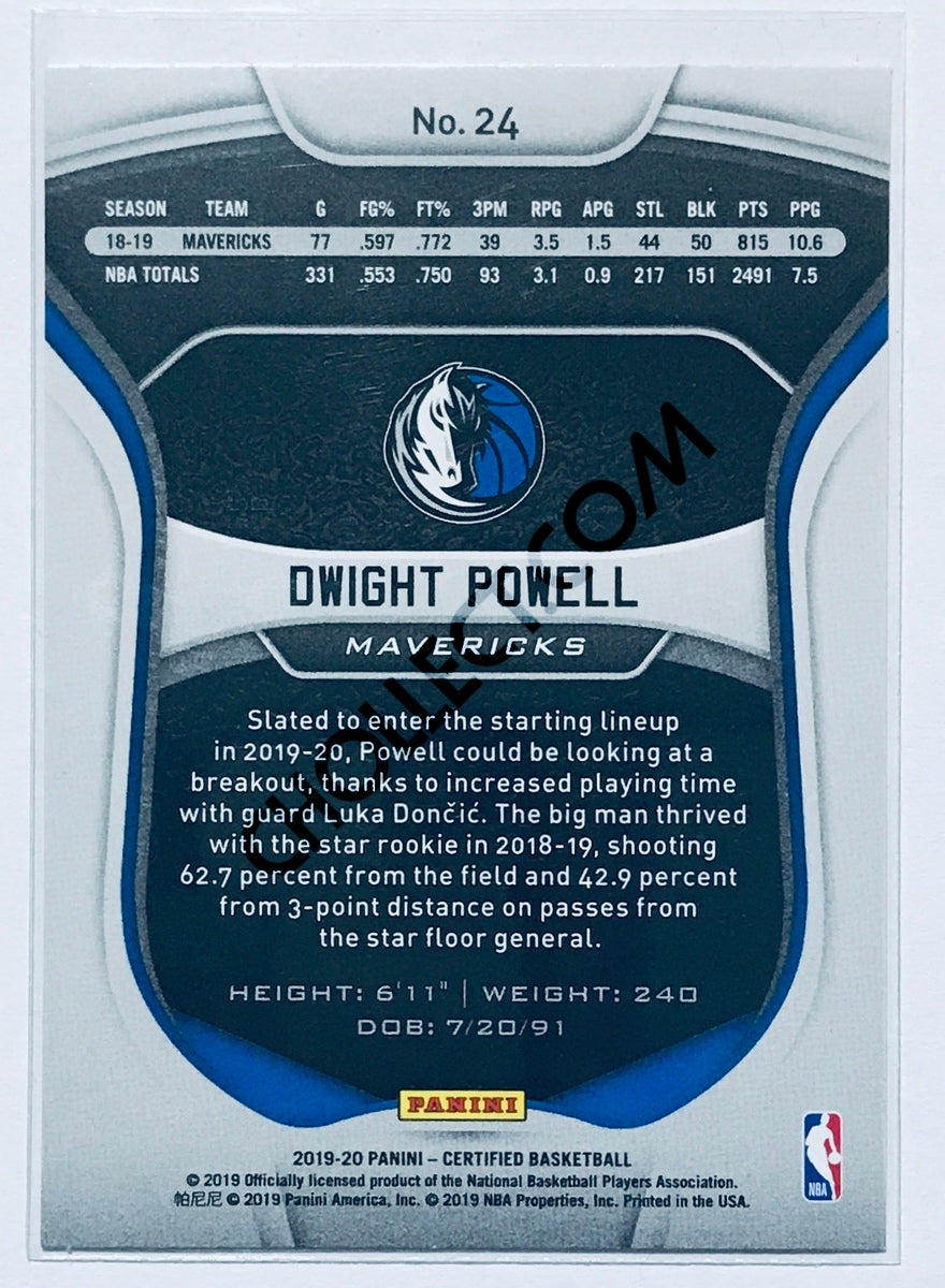 Dwight Powell - Dallas Mavericks 2019-20 Panini Certified #24