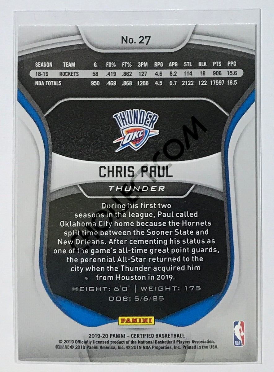 Chris Paul - Oklahoma City Thunder 2019-20 Panini Certified #27