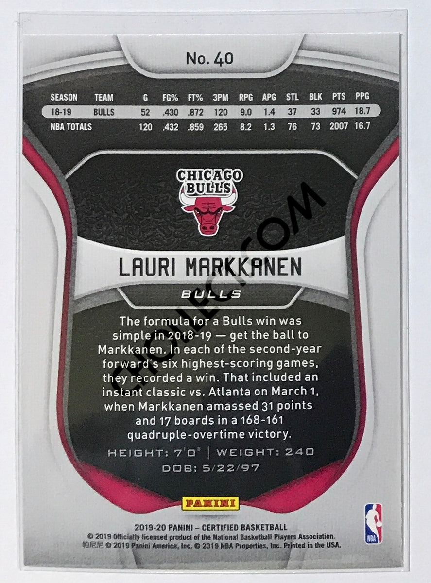 Lauri Markkanen - Chicago Bulls 2019-20 Panini Certified #40