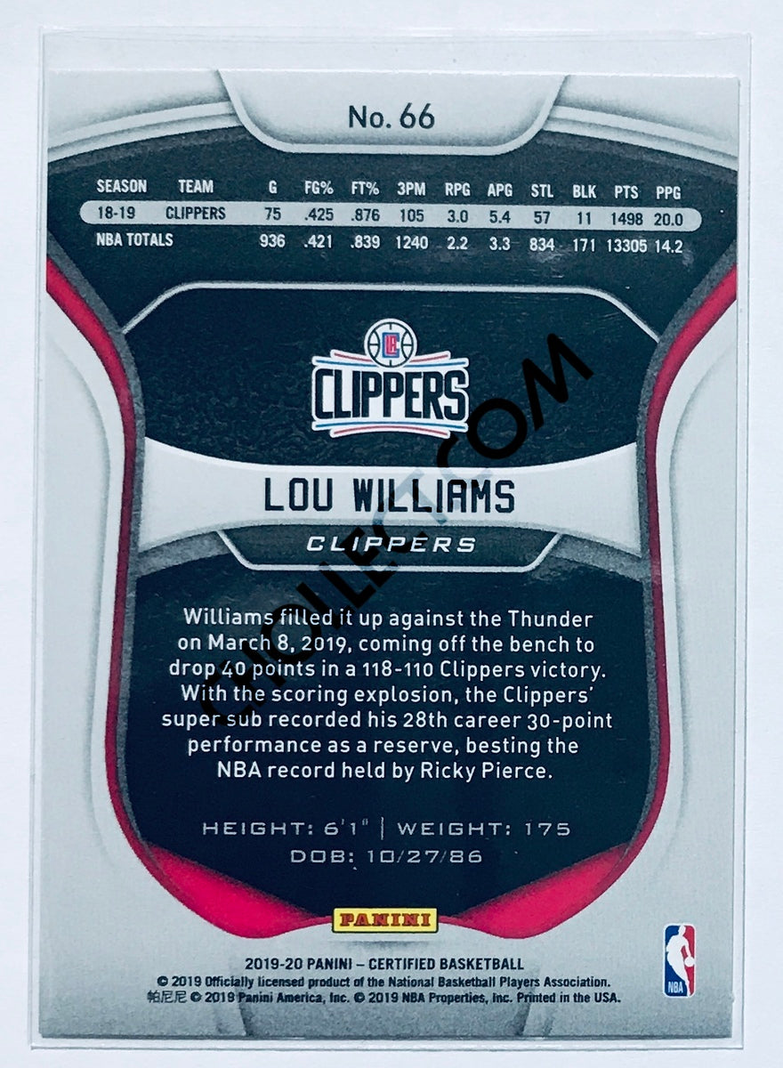 Lou Williams - Los Angeles Clippers 2019-20 Panini Certified #66