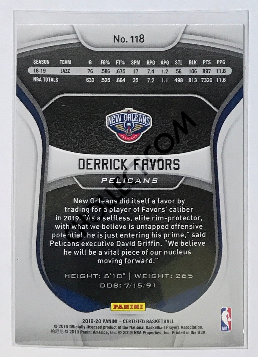 Derrick Favors - New Orleans Pelicans 2019-20 Panini Certified #118