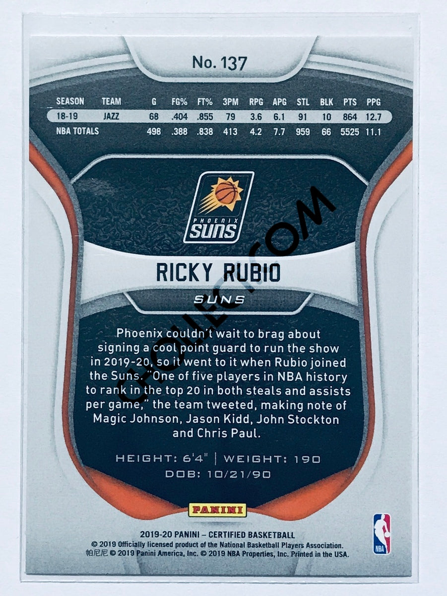 Ricky Rubio - Phoenix Suns 2019-20 Panini Certified #137