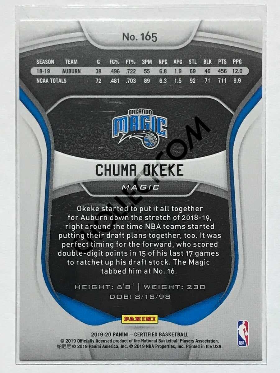 Chuma Okeke - Orlando Magic 2019-20 Panini Certified RC Rookie #165