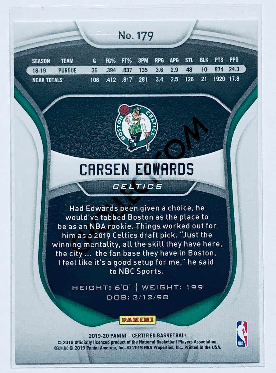 Carsen Edwards - Boston Celtics 2019-20 Panini Certified RC Rookie #179