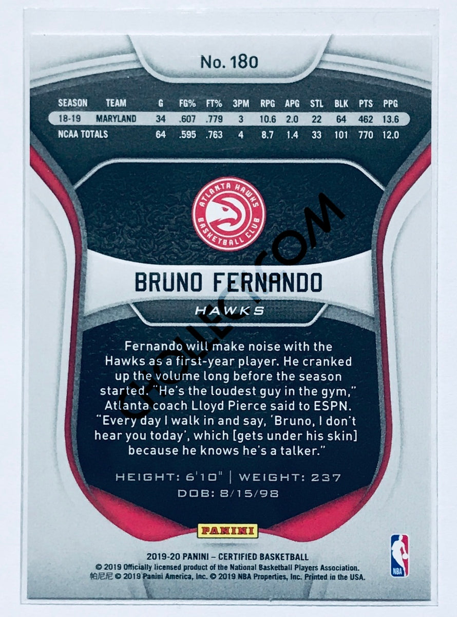 Bruno Fernando - Atlanta Hawks 2019-20 Panini Certified RC Rookie #180