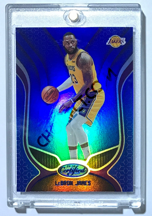 LeBron James - Los Angeles Lakers 2019-20 Panini Certified Parallel Blue #70