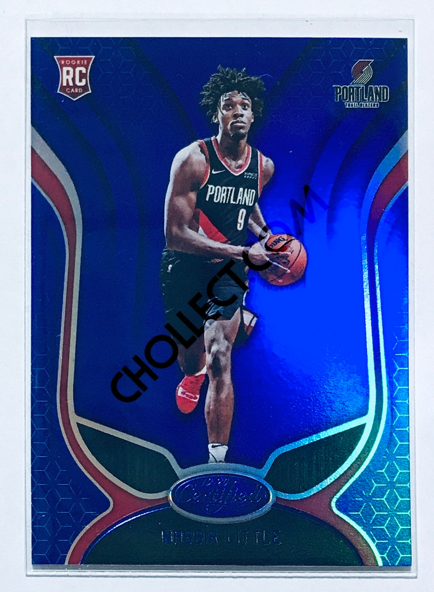 Nassir Little - Portland Trail Blazers 2019-20 Panini Certified Parallel Blue RC Rookie #172