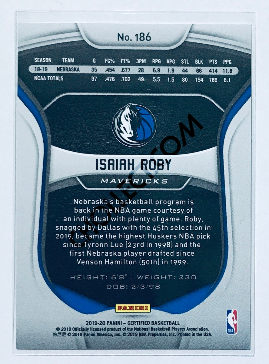 Isaiah Roby - Dallas Mavericks 2019-20 Panini Certified Parallel Blue RC Rookie #186