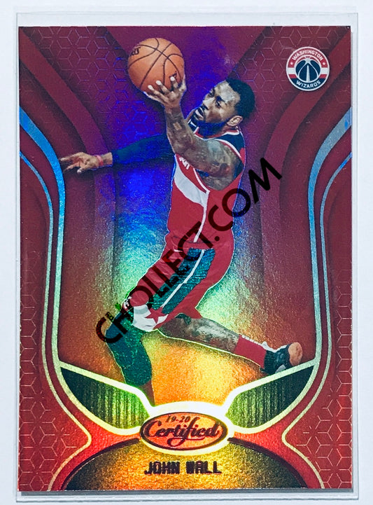 John Wall - Washington Wizards 2019-20 Panini Certified Parallel Red #019