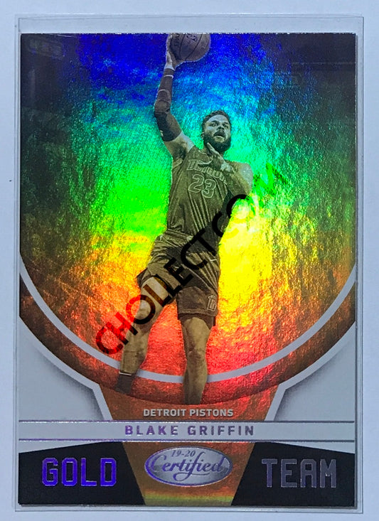 Blake Griffin - Detroit Pistons 2019-20 Panini Certified Gold Team Insert #018