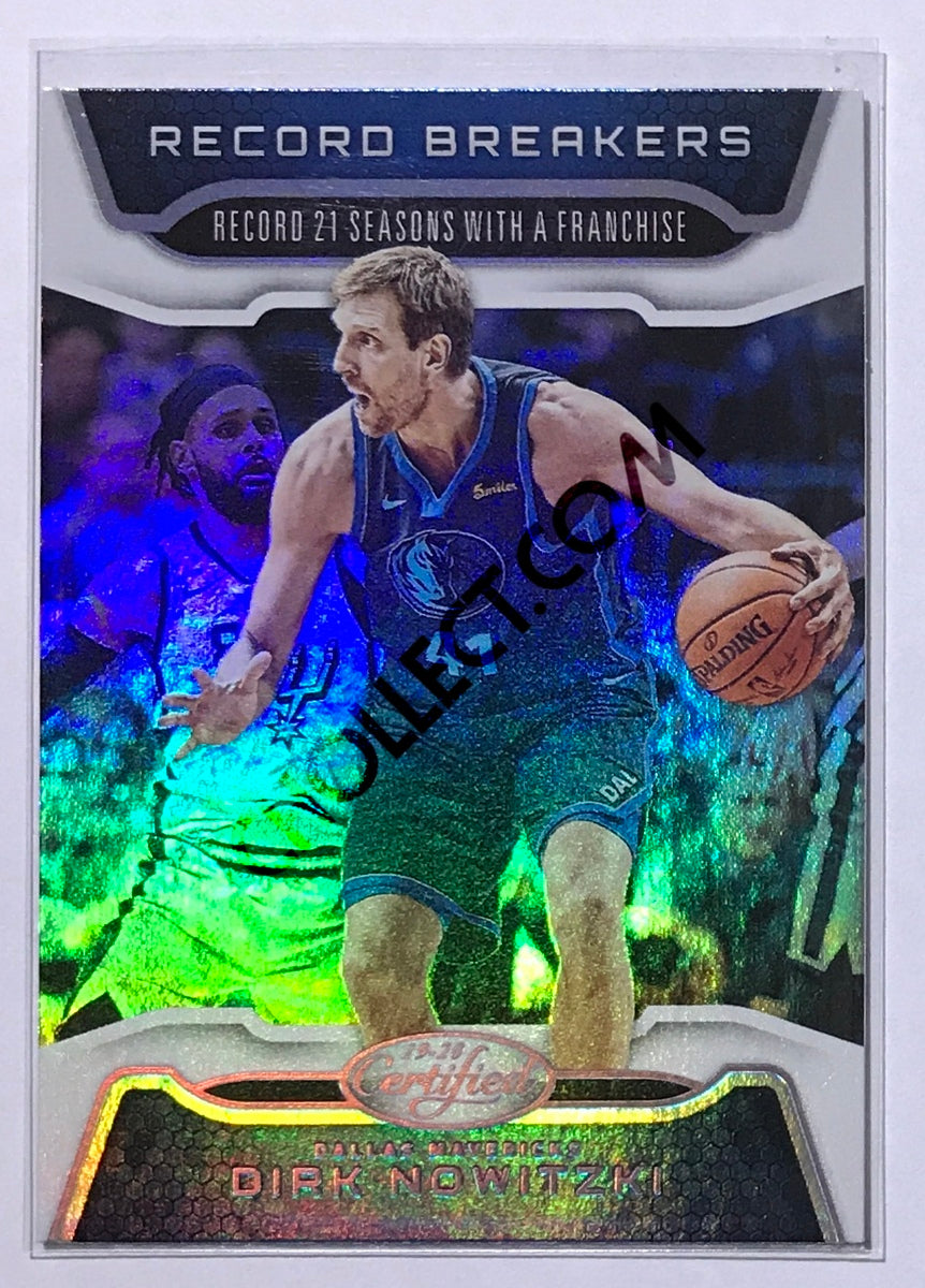 Dirk Nowitzki - Dallas Mavericks 2019-20 Panini Certified Record Breakers Insert #001