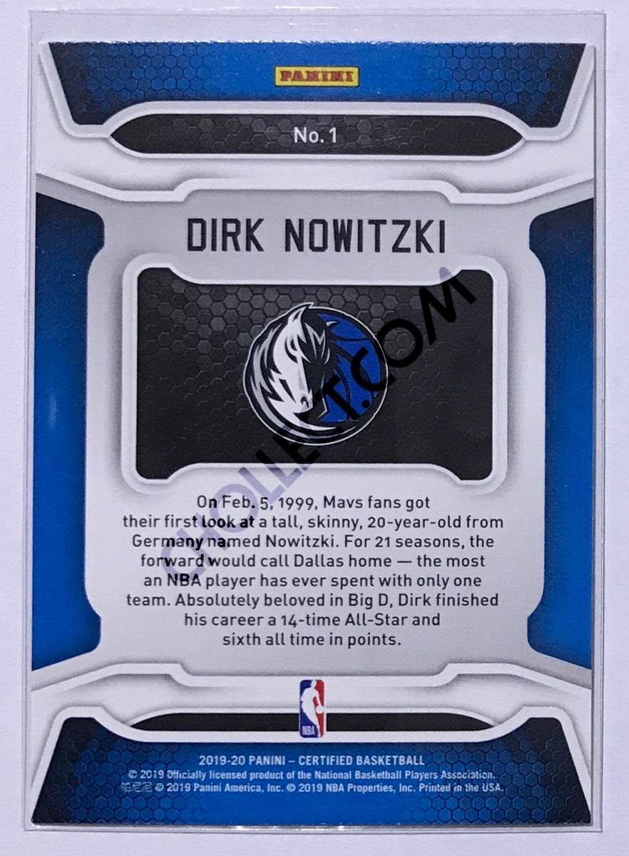 Dirk Nowitzki - Dallas Mavericks 2019-20 Panini Certified Record Breakers Insert #001