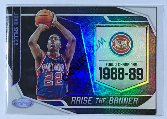 John Salley - Detroit Pistons 2019-20 Panini Certified Raise The Banner Insert #004