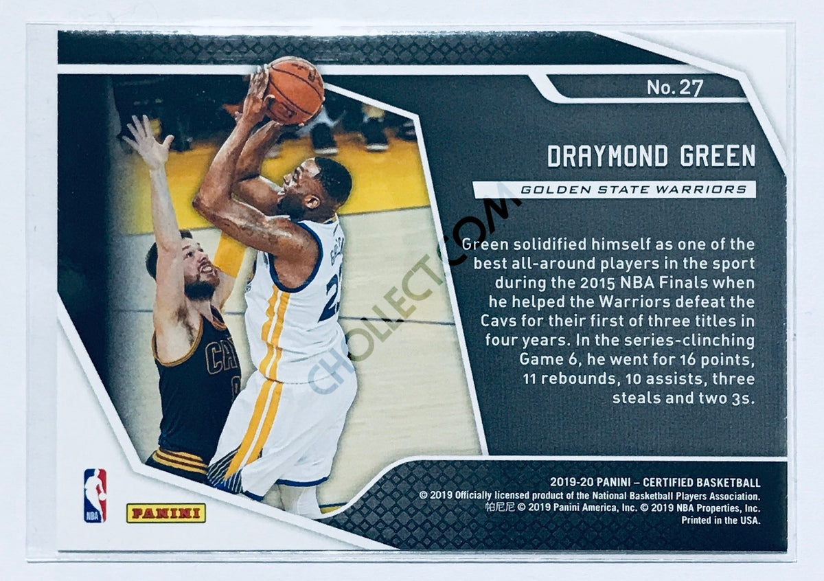 Draymond Green - Golden State Warriors 2019-20 Panini Certified Raise The Banner Insert #027