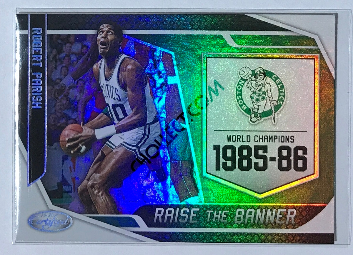 Robert Parish - Boston Celtics 2019-20 Panini Certified Raise The Banner Insert #029