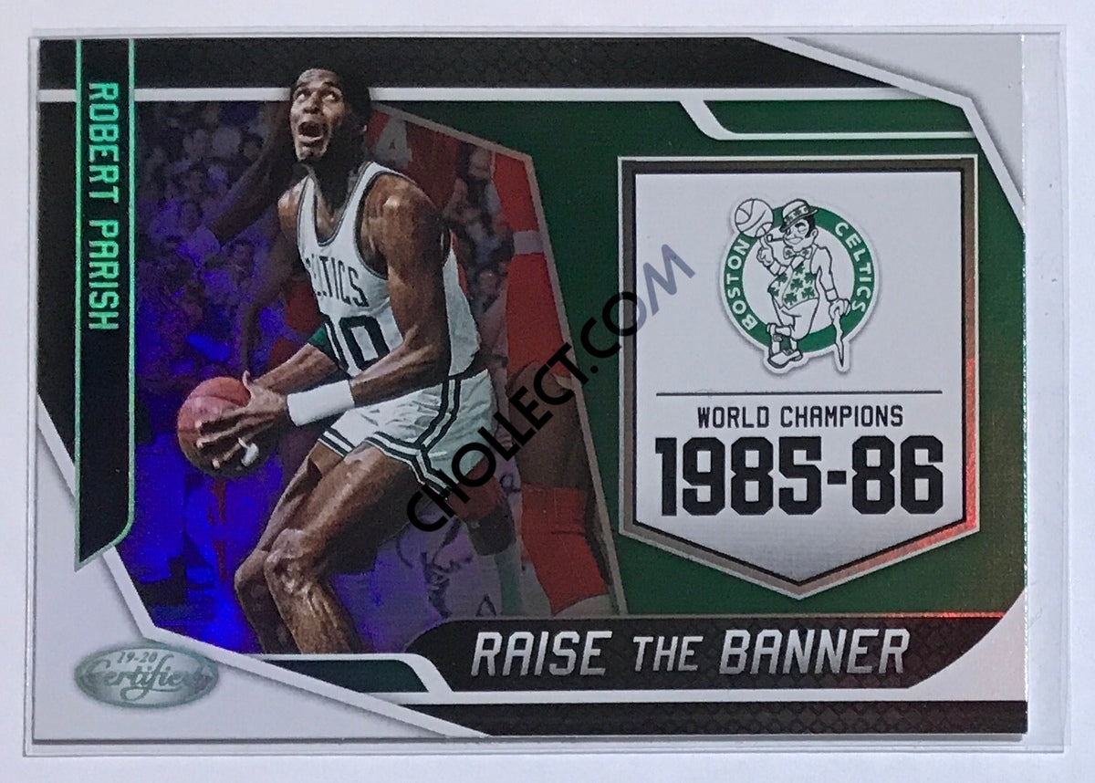 Robert Parish - Boston Celtics 2019-20 Panini Certified Raise The Banner Insert #029