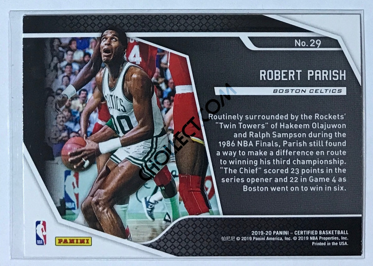 Robert Parish - Boston Celtics 2019-20 Panini Certified Raise The Banner Insert #029