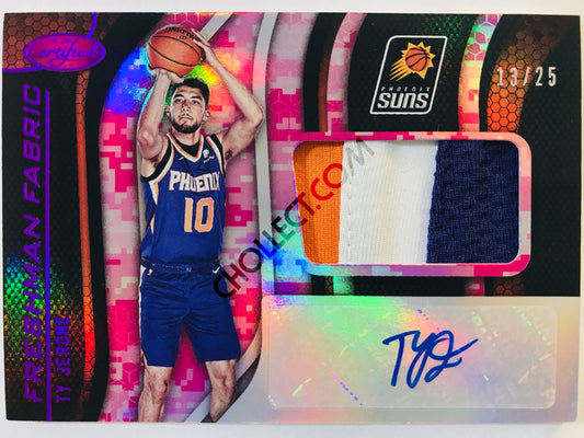 Ty Jerome - Phoenix Suns 2019-20 Panini Certified Freshman Fabric #24 Camo /25