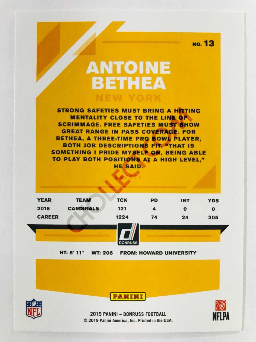 Antoine Bethea - New York Giants 2019-20 Panini Donruss #13