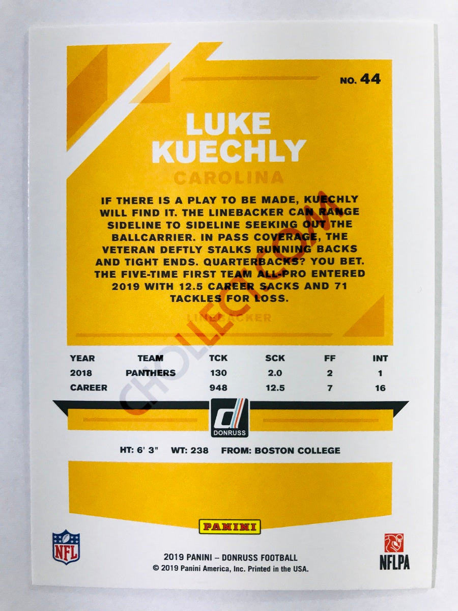 Luke Kuechly - Carolina Panthers 2019-20 Panini Donruss #44