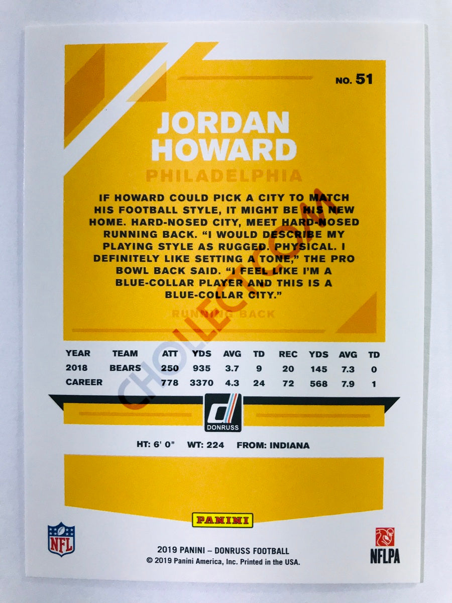 Jordan Howard - Philadelphia Eagles 2019-20 Panini Donruss #51