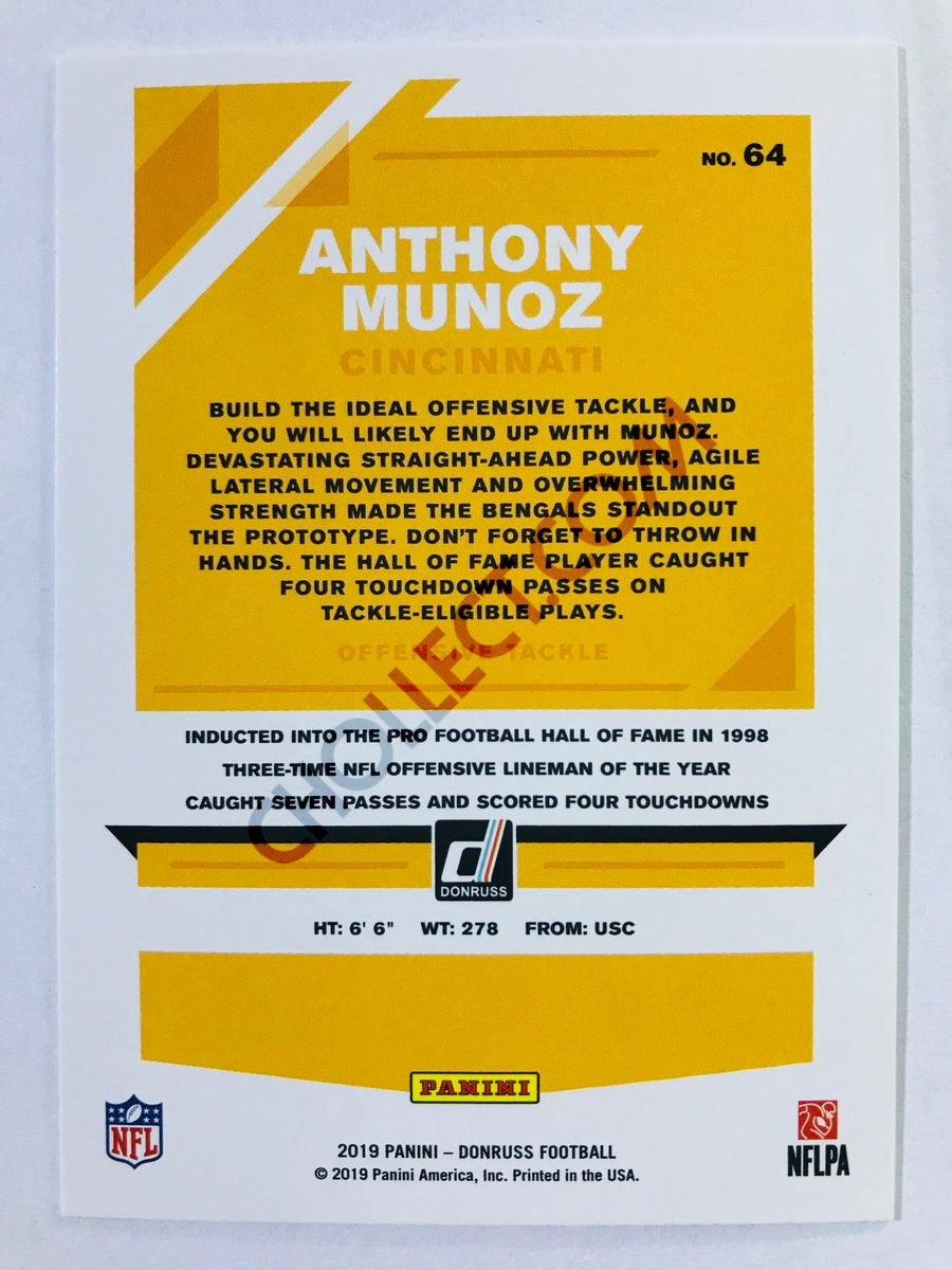 Anthony Munoz - Cincinnati Bengals 2019-20 Panini Donruss #64