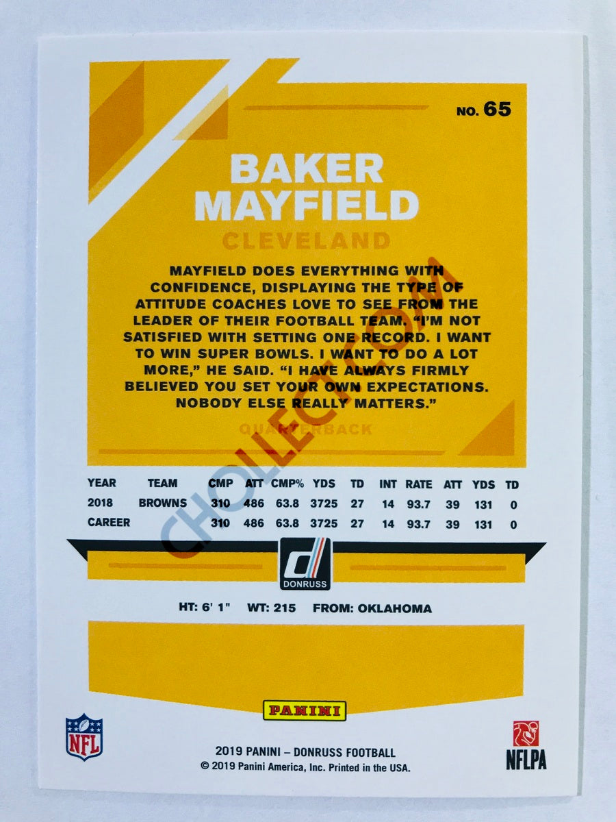 Baker Mayfield - Cleveland Browns 2019-20 Panini Donruss #65