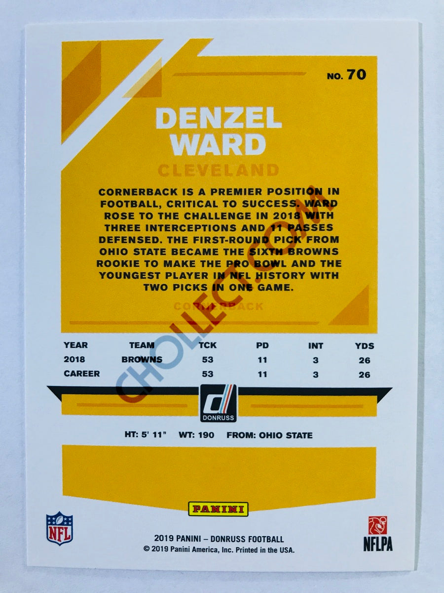 Denzel Ward - Cleveland Browns 2019-20 Panini Donruss #70